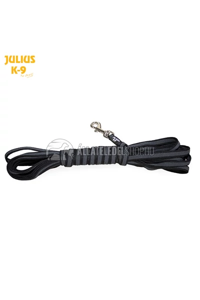 Julius K-9  Color & gray - Gumis póráz - Black-Gray – 3 m / 20 mm