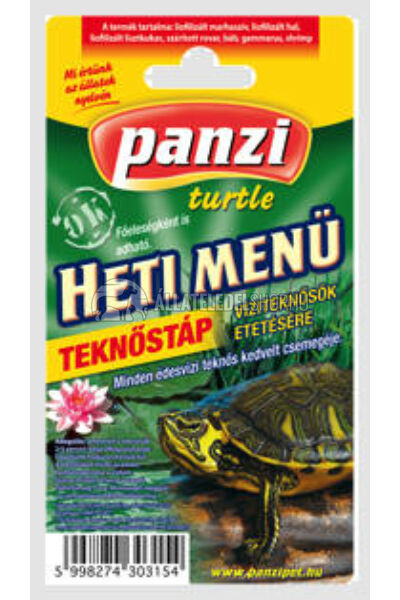 Panzi Heti menü teknősöknek