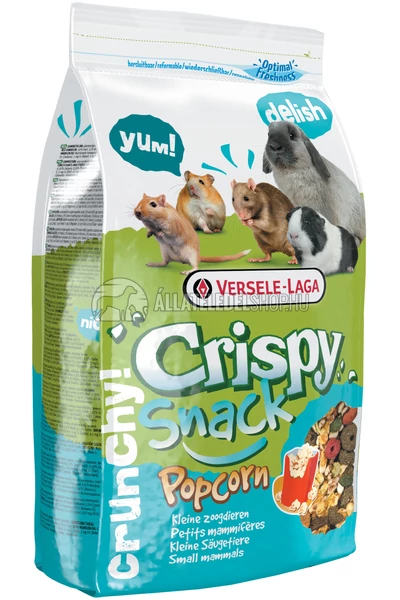 Versele-Laga - Crispy Snack Popcorn - Extrudált kiegészítő eleség kisállatoknak 650g