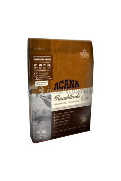 Acana - Ranchlands Marha -Bölény -Bárány gabonamentes és hypoallergén kutyatáp 13kg