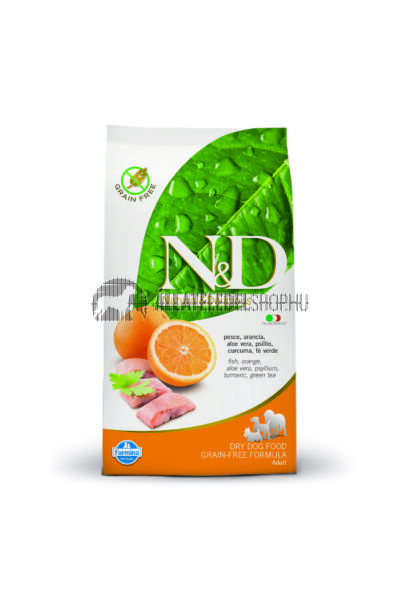 N&D - Adult Hal & Narancs gabonamentes és hypoallergén kutyatáp 12Kg