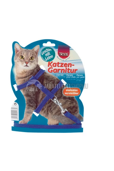 Trixie - Hám És Póráz Macskának 22-42cm/10mm 1,25m Különböző színekben