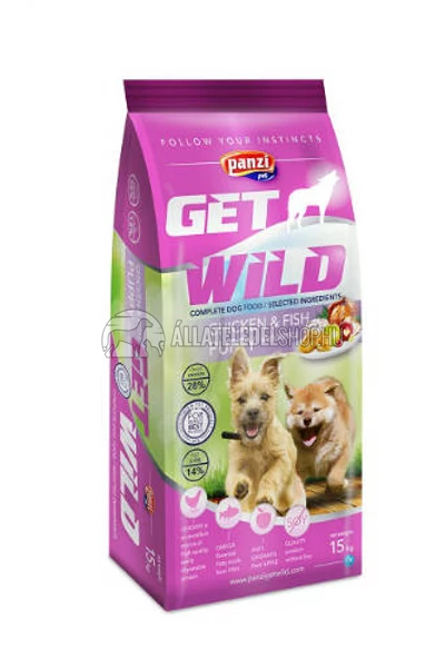 GetWild - PUPPY Csirke & Hal kutyatáp 15kg