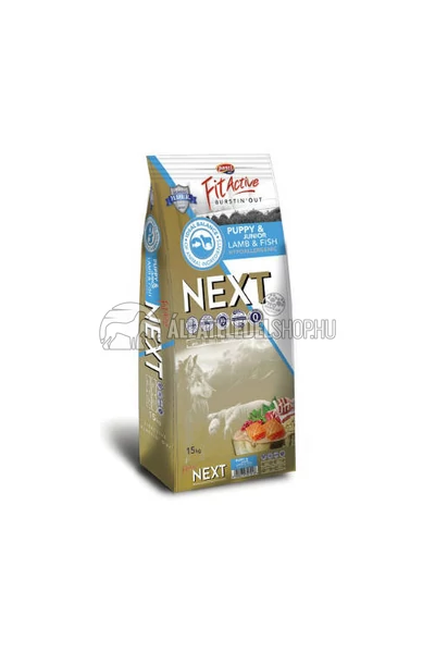 FitActive - Dog NEXT Puppy Bárány, Hal & Vörösáfonya hypoallergén kutyatáp 15kg