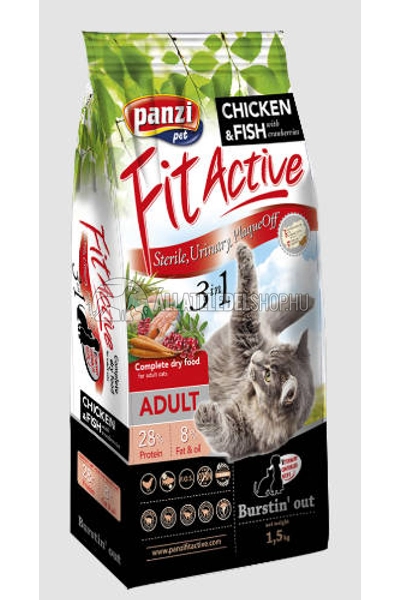 FitActive macskaeledel - Cat 3in1 macskatáp 1,5kg
