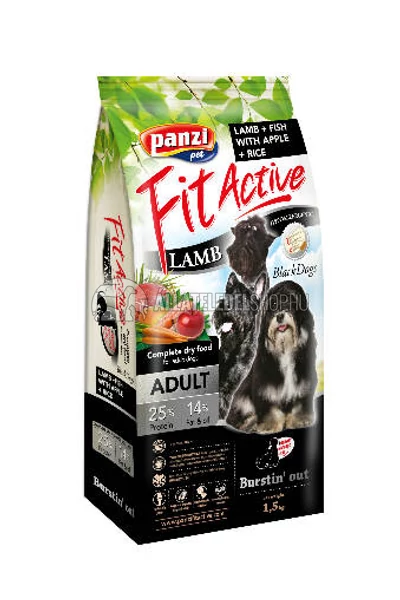 FitActive - Dog Adult BlackDogs Bárány & Hal kutyatáp 1,5kg