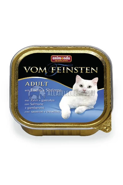 Animonda macskaeledel - Vom Feinsten Adult Lazac &amp; Garnéla alutasakos macskáknak 100g