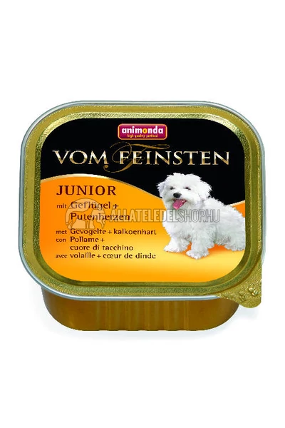 Animonda - Vom Feinsten Junior Baromfi & Pulykaszív alutasakos kutyáknak 150g